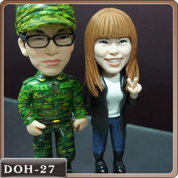 DOH-27軍人情侶公仔，軍中的我很想妳，我不在的這些日子裡妳要好照顧自己！